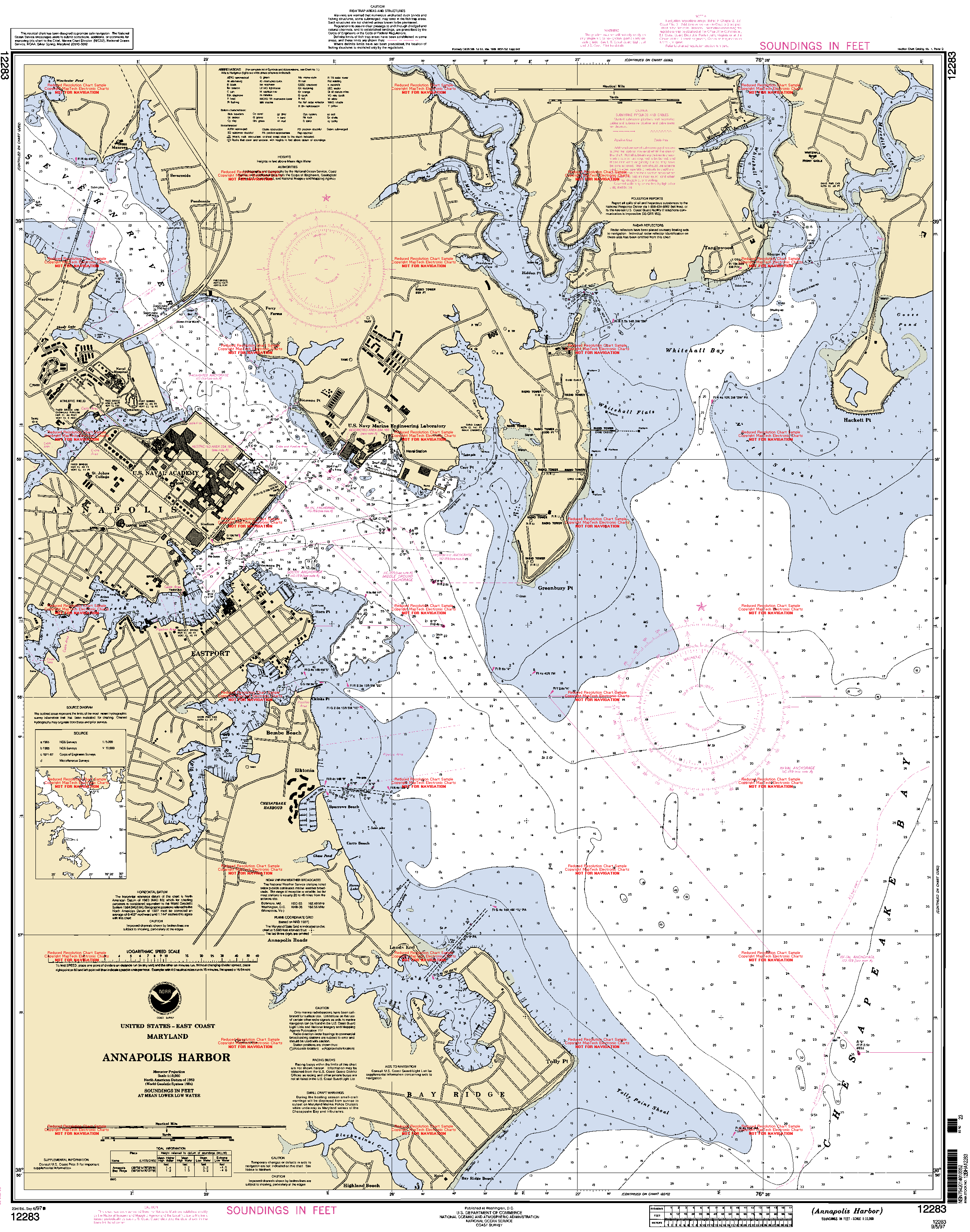 Annapolis Nautical Chart